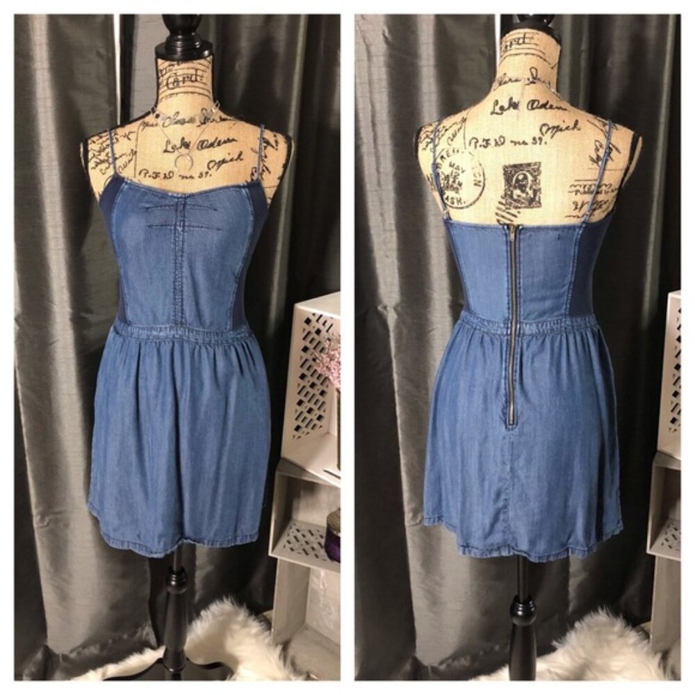 Clear Out‼️ Lightweight Denim Adjustable Strap Cami